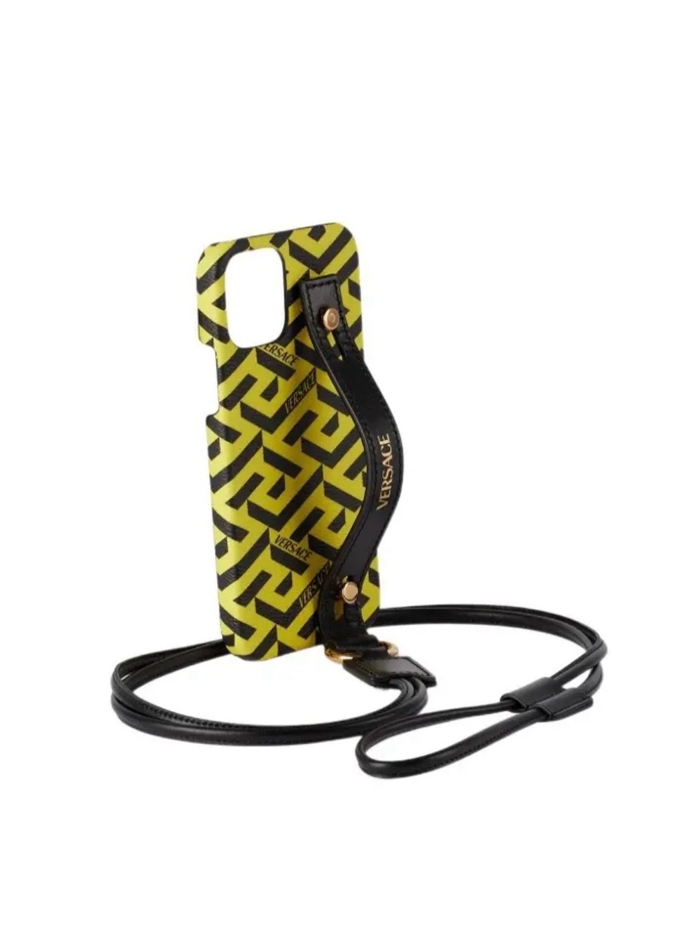 VERSACE Coated Canvas La Greca IPhone 12 Case